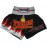 Short Twins negro con llama roja