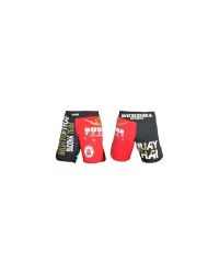Short Mma Budha Negro y Rojo