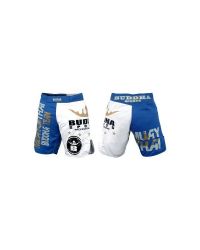 Short MMA Budha azul y blanco