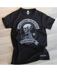 Camiseta Shark huesos negra