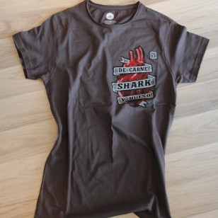 Camiseta Shark corazón gris