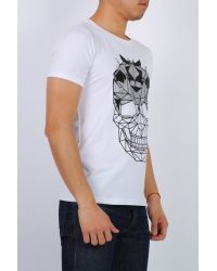 CAMISETA C/S 05 DIAMOND SKULL WHITE