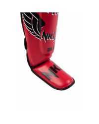 ESPINILLERA THAI "DESTROYER 2.0" ROJO FLÚOR / NEGRO