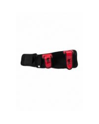 ESPINILLERA THAI "DESTROYER 2.0" ROJO FLÚOR / NEGRO