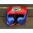 CASCO DANGER PÓMULOS METALLIC  RED/BLUE
