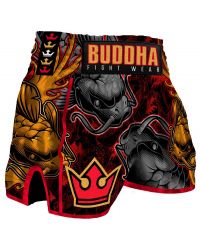 SHORT MUAY THAI KICKBOXING BUDDHA RETRO KOY NEGRO
