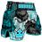 SHORT MUAY THAI KICKBOXING BUDDHA RETRO X AZUL 2.0