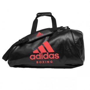 BOLSA ADIDAS "CONV.2 EN 1 BOXEO" P.U. NEGRO/ROJO SOLAR