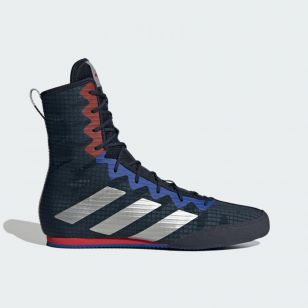 BOTA ADIDAS BOX HOG 4 AZUL/ROJO