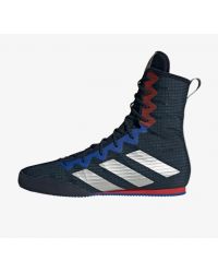 BOTA ADIDAS BOX HOG 4 AZUL/ROJO