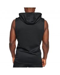 Sudadera sin mangas con capucha “Logo” Leone Color Negro