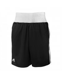 Short de boxeo adidas negro/blanco - adibts02 "AIBA"