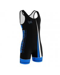 Malla de Lucha NKL Masculina (carbono) Azul